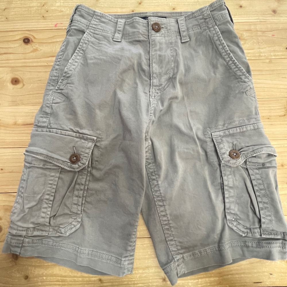 American Eagle Active Flex Cargo Shorts‎ Casual Everyday Gray Size 26